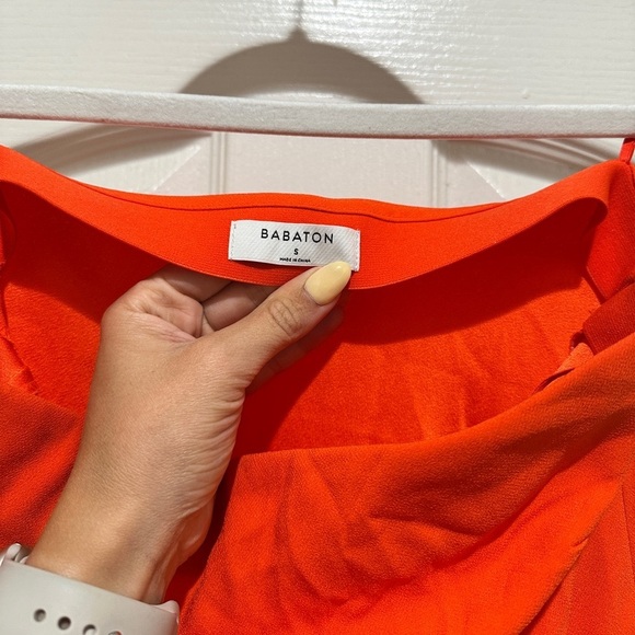 Aritzia Babaton Strapless Orange Resolution Dress - Picture 4 of 5